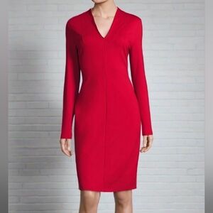 Luxury Escada Dzanna Beautiful Red Dress Size EU 42/US 12